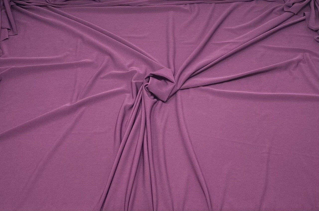 1 Yard Soft ITY Knit Solid Fabric Smooth Stretchy Material for Stylish Draped Clothing 60 Inch Width